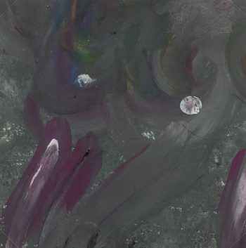 Abstract Modern Original Art - Magenta Orb, French, 2000s