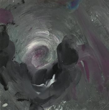 Abstract Modern Original Art - Magenta Orb, French, 2000s