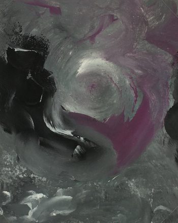 Abstract Modern Original Art - Magenta Orb, French, 2000s