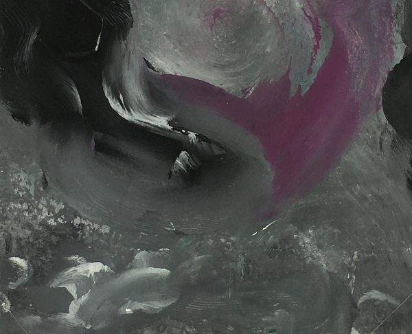 Abstract Modern Original Art - Magenta Orb, French, 2000s