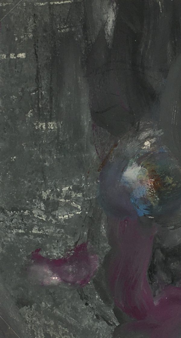 Abstract Modern Original Art - Magenta Orb, French, 2000s