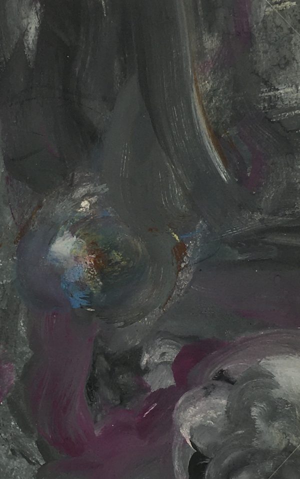 Abstract Modern Original Art - Magenta Orb, French, 2000s