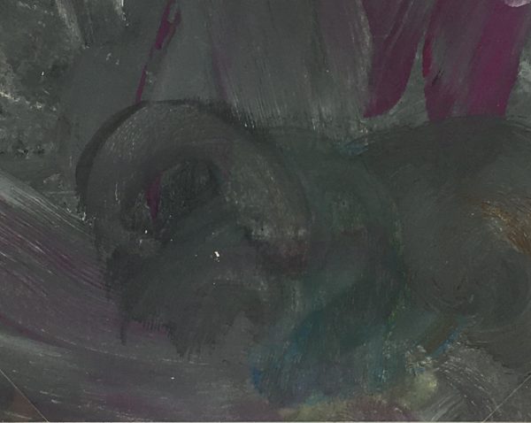 Abstract Modern Original Art - Magenta Orb, French, 2000s