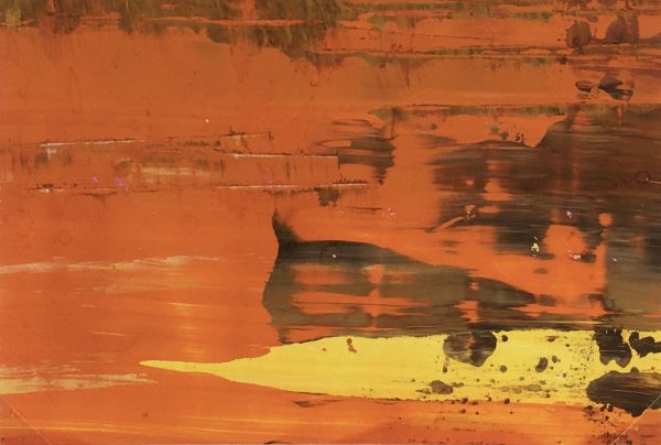 Abstract Modern Original Art - Earthen Abstract, French,
