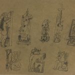 Abstract Modern Original Art - Pencil - Surrealist, Albert Vialé, c.1930