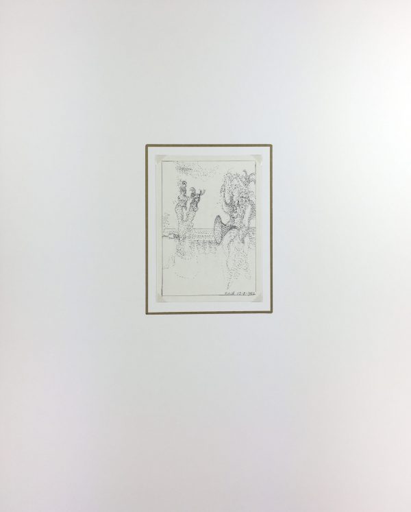 Abstract Modern Original Art - Surrealist, Albert Vialé, 1982