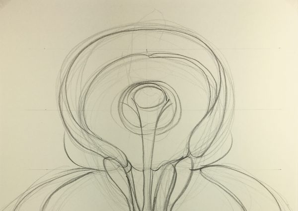 Abstract Modern Original Art - Abstract Drawing, Kismine Varner, c.1990