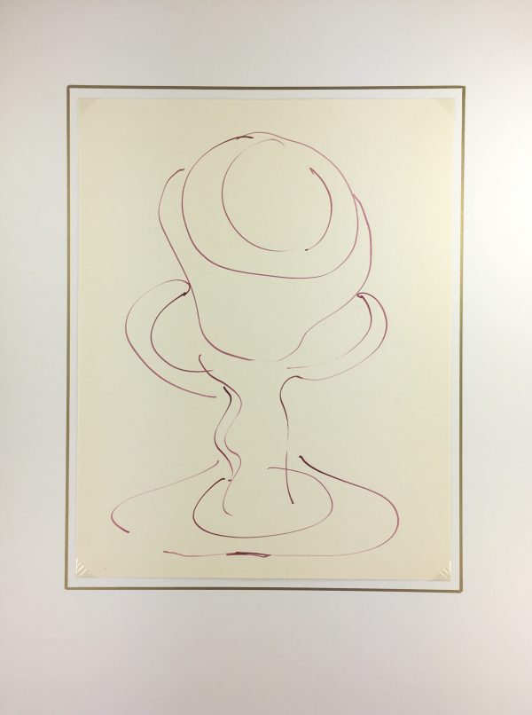 Abstract Modern Original Art - Abstract Drawing, Kismine Varner, c.1990