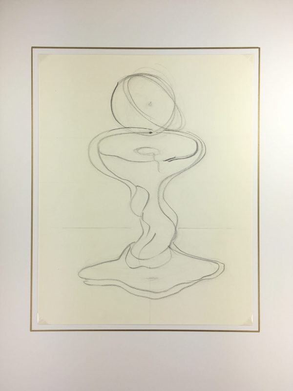 Abstract Modern Original Art - Abstract Drawing, Kismine Varner, c.1990