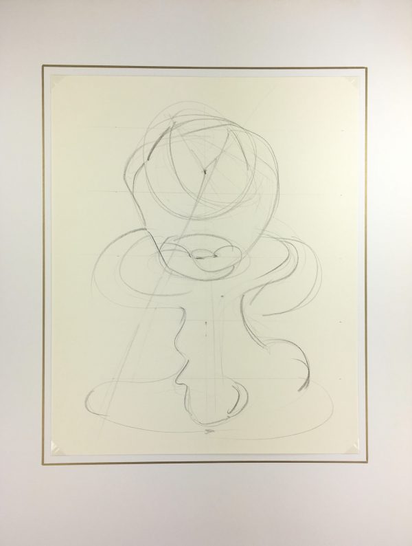 Abstract Modern Original Art - Abstract Drawing, Kismine Varner, c.1990