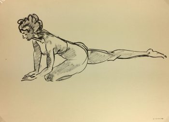 Nudes Original Art - Nude, JB Grancher, c.1950