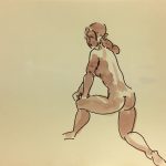 Nudes Original Art - Nude, JB Grancher, c.1950