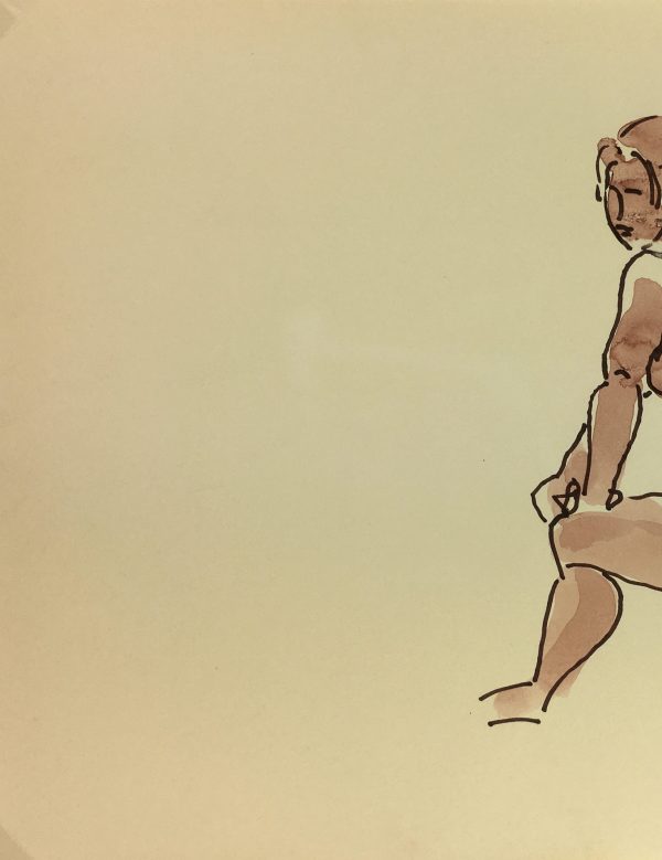 Nudes Original Art - Nude, JB Grancher, c.1950