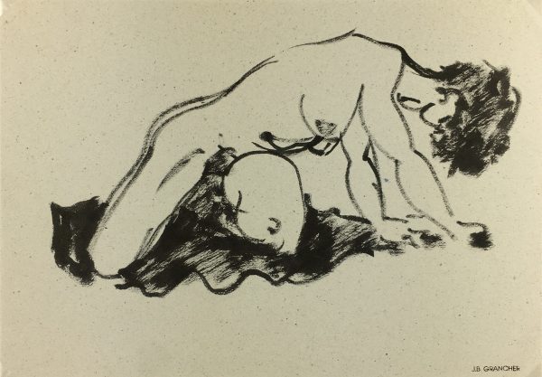Nudes Original Art - Nude, JB Grancher, c.1950