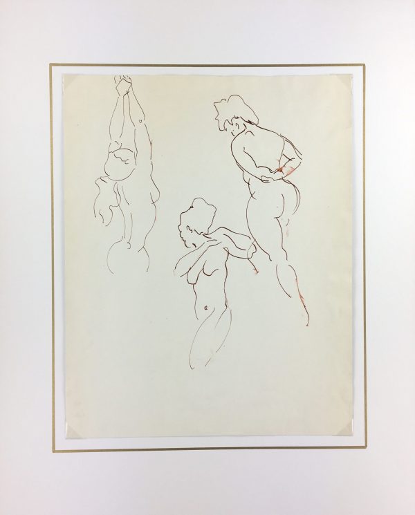 Nudes Original Art - Nudes, Jean-Baptise Grancher, c.1950