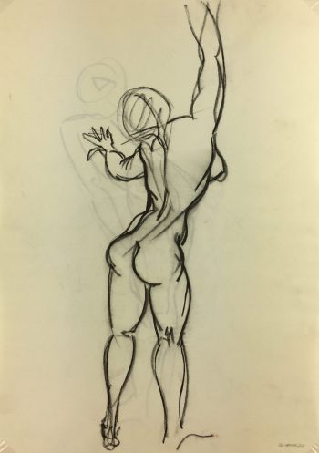 Nudes Original Art - Nude, JB Grancher, c.1950