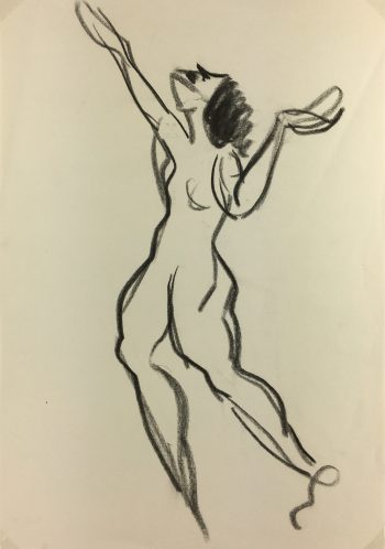 Nudes Original Art - Nude, JB Grancher, c.1950
