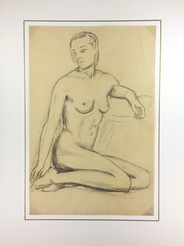 Nudes Original Art - Female Nude, French, 1941