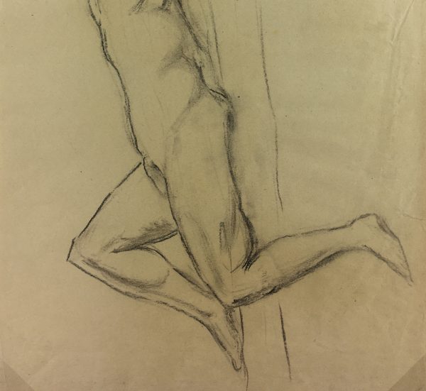 Nudes Original Art - MAle Nude, French, 1941