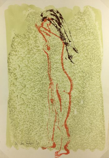 Nudes Original Art - Modern Nude, Signed, 1981