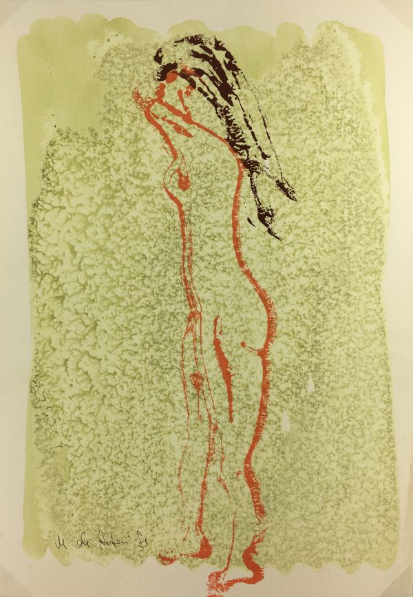 Nudes Original Art - Modern Nude, Signed, 1981