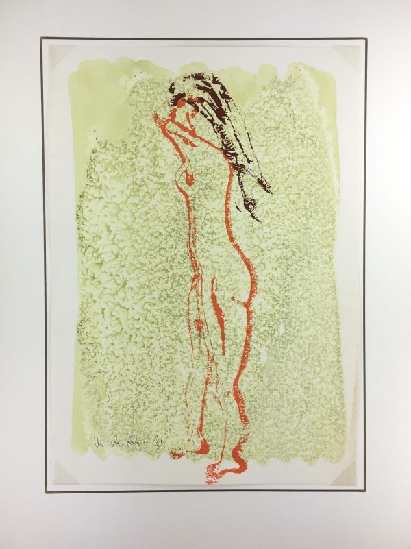 Nudes Original Art - Modern Nude, Signed, 1981
