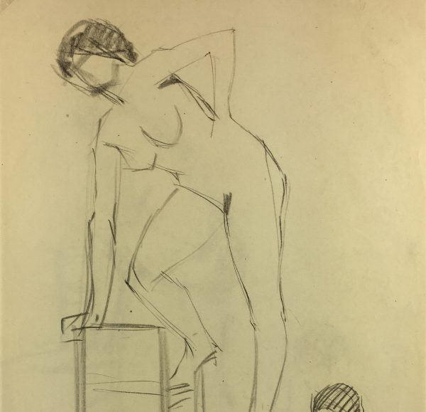Nudes Original Art - Pencil - Nude Drawing, 1920