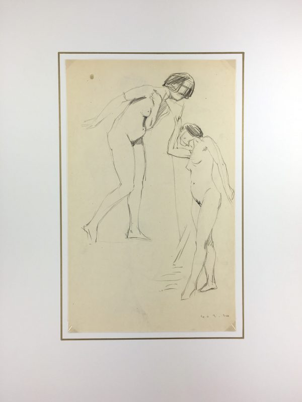 Nudes Original Art - Pencil - Nude Drawing, 1920