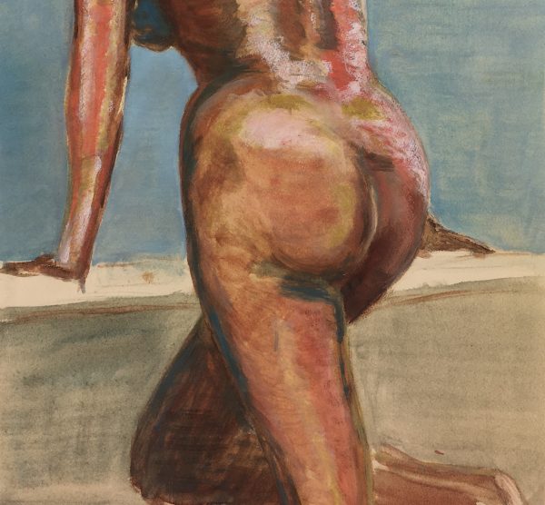 Nudes Original Art - Statuesque Nude, French, c.1960