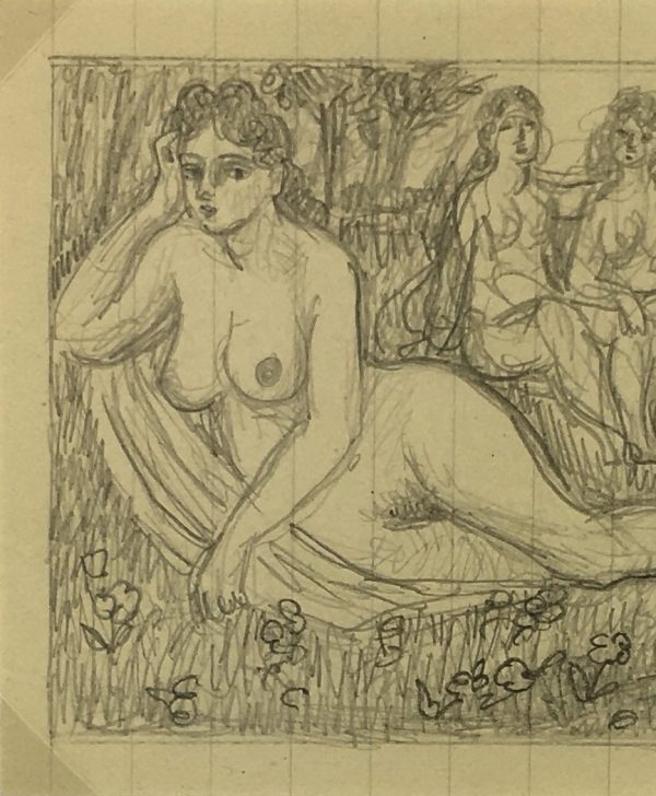Nudes Original Art - Nudes, Albert Vialé, c.1940