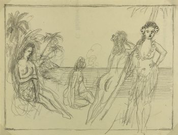 Nudes Original Art - Nudes, Albert Vialé, c.1940