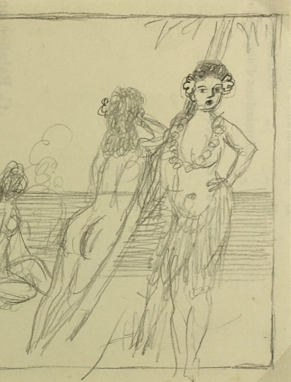 Nudes Original Art - Nudes, Albert Vialé, c.1940