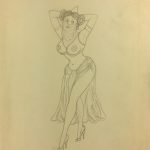 Nudes Original Art - Pencil - Dancer, Albert Vialé, c.1930