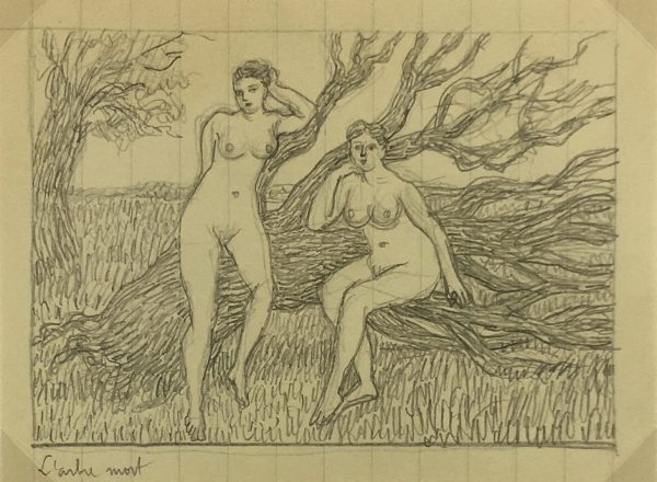 Nudes Original Art - Nudes, Albert Vialé, c.1940