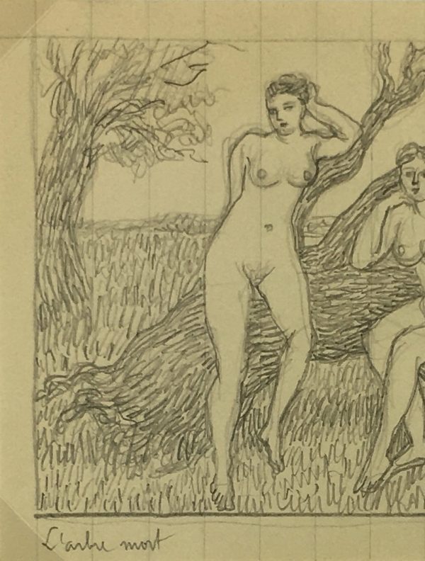 Nudes Original Art - Nudes, Albert Vialé, c.1940