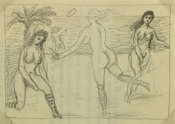 Nudes Original Art - Nudes, Albert Vialé, c.1940
