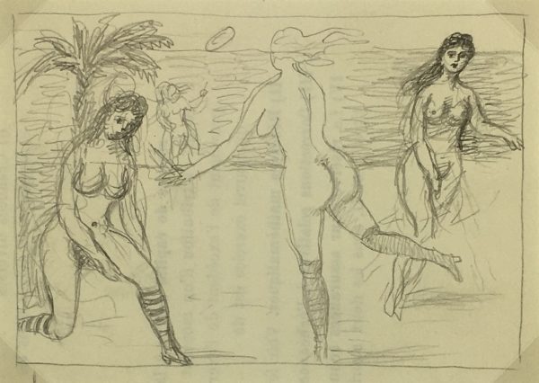 Nudes Original Art - Nudes, Albert Vialé, c.1940