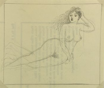 Nudes Original Art - Nude, Albert Vialé, c.1940