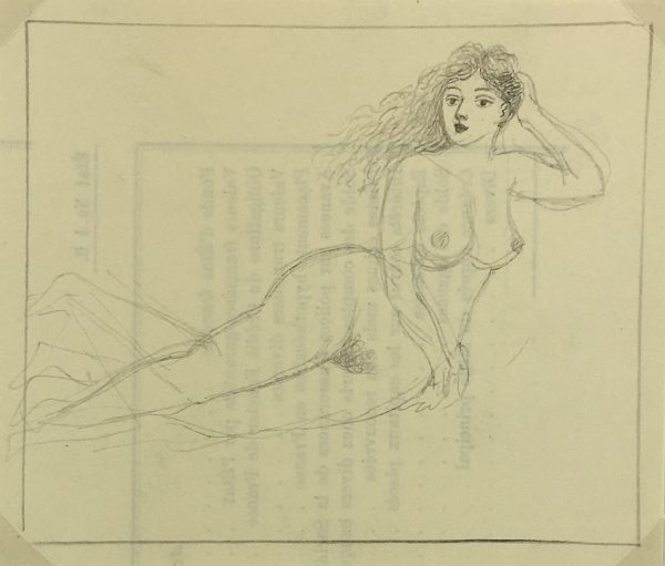 Nudes Original Art - Nude, Albert Vialé, c.1940