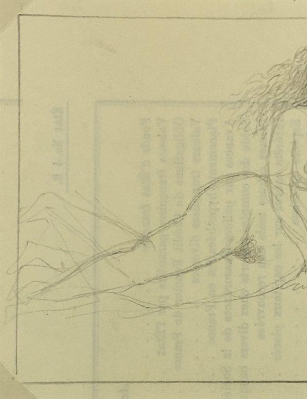 Nudes Original Art - Nude, Albert Vialé, c.1940