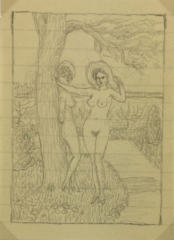 Nudes Original Art - Nudes, Albert Vialé, c.1940