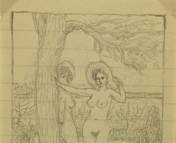 Nudes Original Art - Nudes, Albert Vialé, c.1940