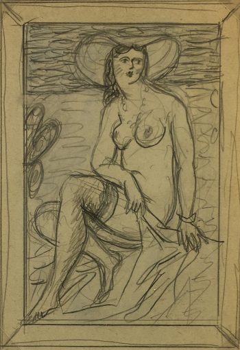 Nudes Original Art - Nude, Albert Vialé, c.1940