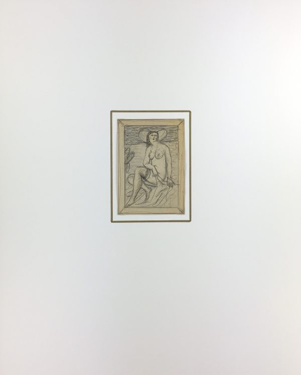 Nudes Original Art - Nude, Albert Vialé, c.1940