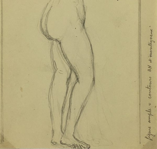 Nudes Original Art - Nude, Albert Vialé, c.1940