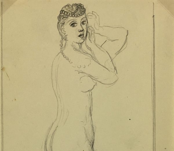 Nudes Original Art - Nude, Albert Vialé, c.1940