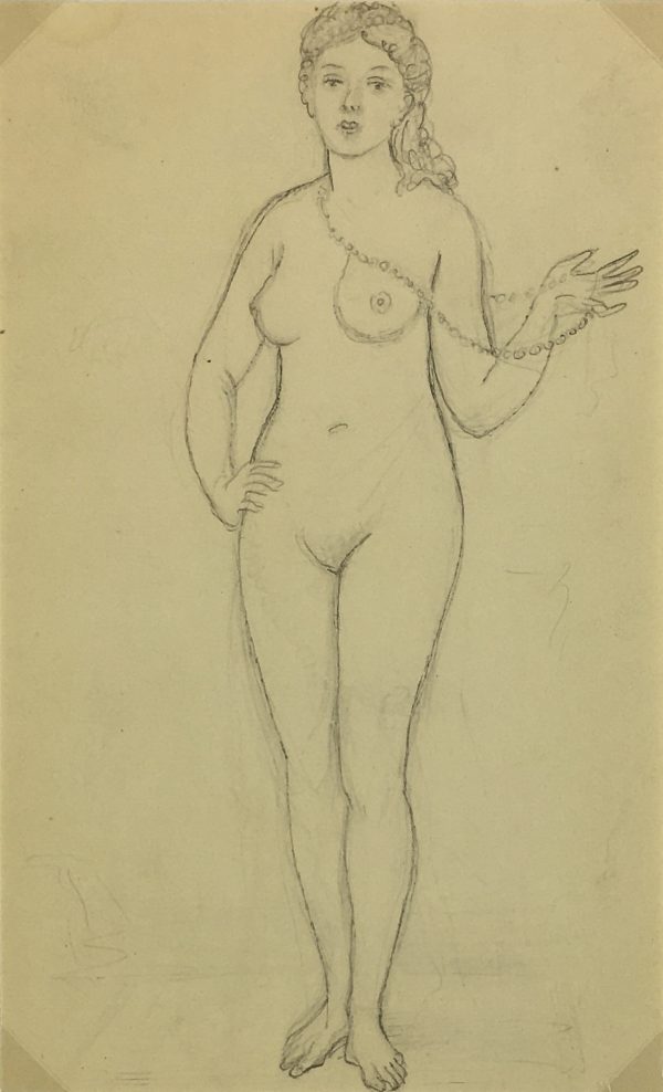 Nudes Original Art - Nude, Albert Vialé, c.1940