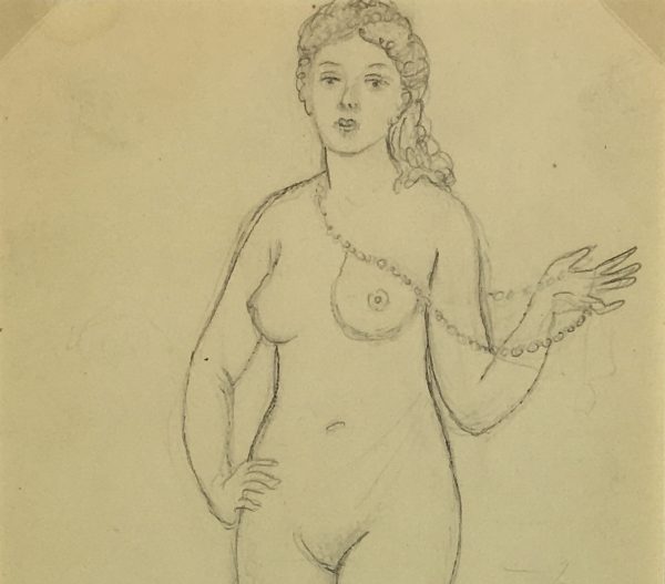Nudes Original Art - Nude, Albert Vialé, c.1940