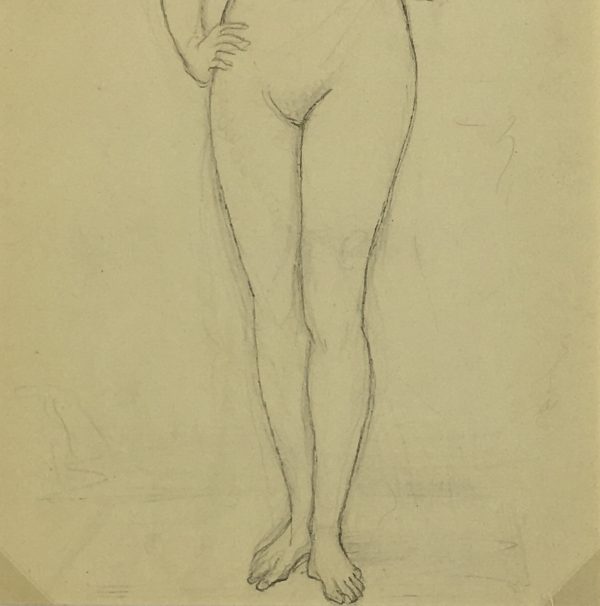 Nudes Original Art - Nude, Albert Vialé, c.1940