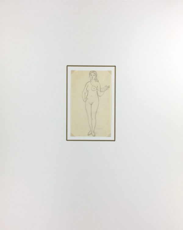 Nudes Original Art - Nude, Albert Vialé, c.1940